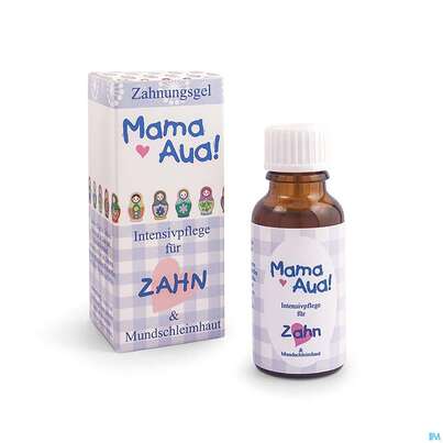 Sie sehen eine Packung Mama-aua Gel Zahn 20ml, Produktbild: 03 Mama-aua Gel Zahn 20ml, A-Nr.: 3815487 - 03