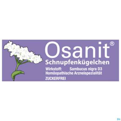 Sie sehen eine Packung Osanit Schnupfenkügelchen 7,5g, Produktbild: 02 Osanit Schnupfenkügelchen 7,5g, A-Nr.: 3922616 - 02