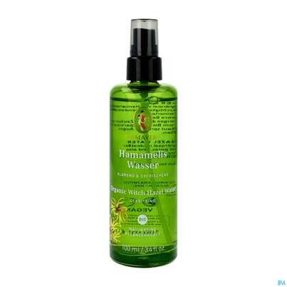 Sie sehen eine Packung Primavera Bio Pflanzenwasser Hamamelis 100ml, Produktbild: 02 Primavera Bio Pflanzenwasser Hamamelis 100ml, A-Nr.: 2859904 - 02