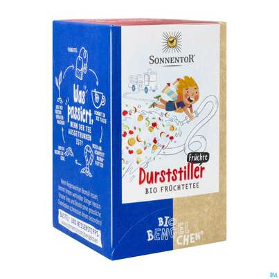 Sie sehen eine Packung Sonnentor Fruechtetee Bio-bengelchen Durststiller 02634 18st, Produktbild: 06 Sonnentor Fruechtetee Bio-bengelchen Durststiller 02634 18st, A-Nr.: 5221183 - 06