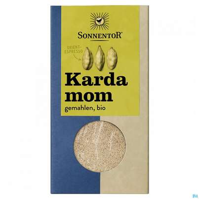 Sie sehen eine Packung Sonnentor Bio Kardamom Gemahlen 00877 50g, Produktbild: 02 Sonnentor Bio Kardamom Gemahlen 00877 50g, A-Nr.: 5227984 - 02