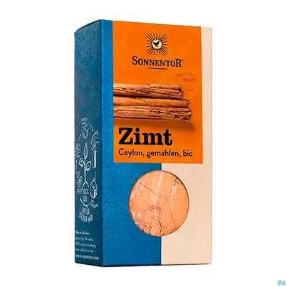 Sie sehen eine Packung Sonnentor Gewuerz/bio Zimt Ceylon Gemahlen 00734 40g, Produktbild: 04 Sonnentor Gewuerz/bio Zimt Ceylon Gemahlen 00734 40g, A-Nr.: 3391001 - 04