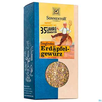 Sie sehen eine Packung Sonnentor Sieglindes Erdaepfelgewuerz Bio Packung 00677 25g, Produktbild: 03 Sonnentor Sieglindes Erdaepfelgewuerz Bio Packung 00677 25g, A-Nr.: 5477155 - 03