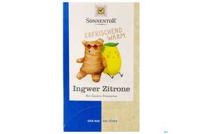 Sonnentor Tee/bio/doppelkammerbeutel Ingwer Zitrone 02572 18st, A-Nr.: 5227889 - 01