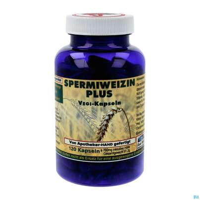Sie sehen eine Packung Spermiweizen Plus Kapseln 120st, Produktbild: 02 Spermiweizen Plus Kapseln 120st, A-Nr.: 5200407 - 02
