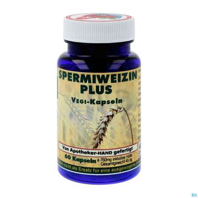 Sie sehen eine Packung Spermiweizen Plus Kapseln 60st, Produktbild: 02 Spermiweizen Plus Kapseln 60st, A-Nr.: 5200399 - 02