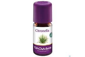 Sie sehen eine Packung Taoasis Citronellaöl Bio 5ml, Produktbild: 01 Taoasis Citronellaöl Bio 5ml, A-Nr.: 5576319 - 01