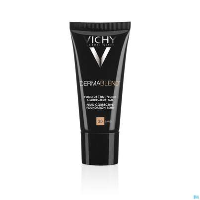 Sie sehen eine Packung Vichy Dermablend/fluid Make-up 55 Bronze 30ml, Produktbild: 13 Vichy Dermablend/fluid Make-up 55 Bronze 30ml, A-Nr.: 3044653 - 13