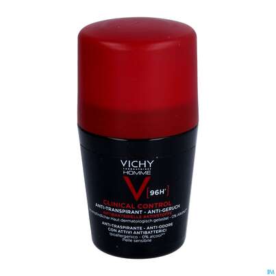 Sie sehen eine Packung Vichy Homme Deodorant/roll-on 96h Antitranspirant Clinic 50ml, Produktbild: 03 Vichy Homme Deodorant/roll-on 96h Antitranspirant Clinic 50ml, A-Nr.: 5571581 - 03