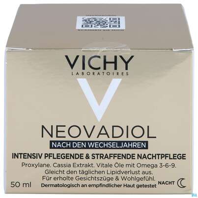 Sie sehen eine Packung Vichy Neovadiol Nach Den Wechseljahren Nacht 50ml, Produktbild: 01 Vichy Neovadiol Nach Den Wechseljahren Nacht 50ml, A-Nr.: 5428406 - 01