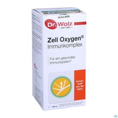 Sie sehen eine Packung Zell Oxygen Dr.wolz Trink/kur Immunkomplex Nr 60576 250ml, Produktbild: 02 Zell Oxygen Dr.wolz Trink/kur Immunkomplex Nr 60576 250ml, A-Nr.: 3693512 - 02