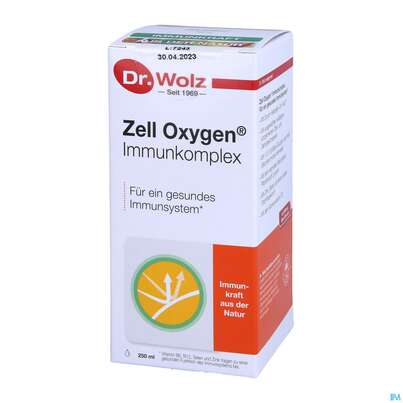 Sie sehen eine Packung Zell Oxygen Dr.wolz Trink/kur Immunkomplex Nr 60576 250ml, Produktbild: 03 Zell Oxygen Dr.wolz Trink/kur Immunkomplex Nr 60576 250ml, A-Nr.: 3693512 - 03