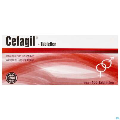 Sie sehen eine Packung Cefagil Tabl 100st, Produktbild: 01 Cefagil Tabl 100st, A-Nr.: 2431773 - 01