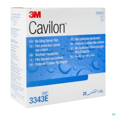 Sie sehen eine Packung Cavilon Barrier Film 1ml 3343e 25st, Produktbild: 02 Cavilon Barrier Film 1ml 3343e 25st, A-Nr.: 2219010 - 02