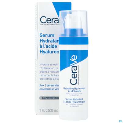 Sie sehen eine Packung Cerave Feuchtigkeitsspendend Hyaluronsaeure Serum 30ml, Produktbild: 05 Cerave Feuchtigkeitsspendend Hyaluronsaeure Serum 30ml, A-Nr.: 5801271 - 05