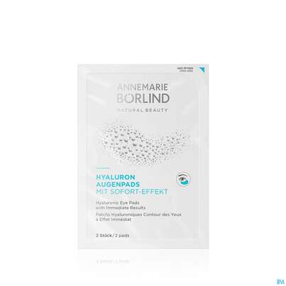 Sie sehen eine Packung Boerlind Hyaluron Augenpads Sofort Effekt 6 Stueck 898 1pk, Produktbild: 01 Boerlind Hyaluron Augenpads Sofort Effekt 6 Stueck 898 1pk, A-Nr.: 4558118 - 01