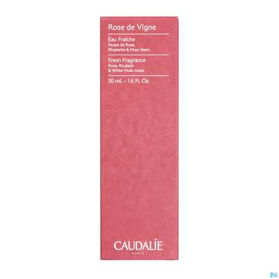 Sie sehen eine Packung Caudalie Eau Fraiche Rose De Vigne 50ml, Produktbild: 01 Caudalie Eau Fraiche Rose De Vigne 50ml, A-Nr.: 4340371 - 01