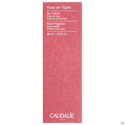 Sie sehen eine Packung Caudalie Eau Fraiche Rose De Vigne 50ml, Produktbild: 02 Caudalie Eau Fraiche Rose De Vigne 50ml, A-Nr.: 4340371 - 02