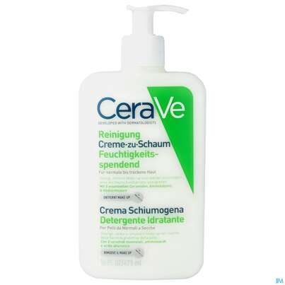 Sie sehen eine Packung Cerave Reinigung Creme Zu Schaum 473ml, Produktbild: 01 Cerave Reinigung Creme Zu Schaum 473ml, A-Nr.: 5812895 - 01