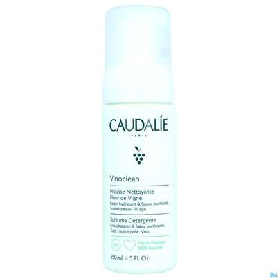 Sie sehen eine Packung Caudalie Vinoclean Reinigungsschaum 150ml, Produktbild: 01 Caudalie Vinoclean Reinigungsschaum 150ml, A-Nr.: 5413758 - 01