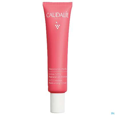 Sie sehen eine Packung Caudalie Vinosource/hydra S.o.s Creme Intensive Feuchtigkeit 40ml, Produktbild: 01 Caudalie Vinosource/hydra S.o.s Creme Intensive Feuchtigkeit 40ml, A-Nr.: 4892389 - 01