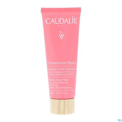 Sie sehen eine Packung Caudalie Vinosource/hydra Feuchtigkeitsspendende Crememaske 75ml, Produktbild: 01 Caudalie Vinosource/hydra Feuchtigkeitsspendende Crememaske 75ml, A-Nr.: 4896051 - 01