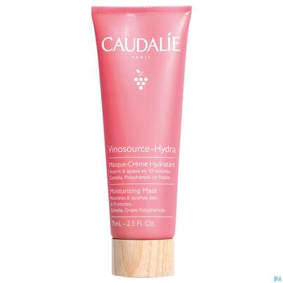 Sie sehen eine Packung Caudalie Vinosource/hydra Feuchtigkeitsspendende Crememaske 75ml, Produktbild: 03 Caudalie Vinosource/hydra Feuchtigkeitsspendende Crememaske 75ml, A-Nr.: 4896051 - 03