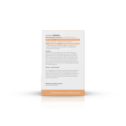 Sie sehen eine Packung Lactobact PREMIUM, Produktbild: 03 Lactobact PREMIUM, A-Nr.: 5741511 - 03