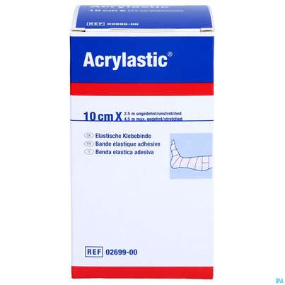 Sie sehen eine Packung Acrylastic 2,5mx10cm Nr 269900 1st, Produktbild: 01 Acrylastic 2,5mx10cm Nr 269900 1st, A-Nr.: 2682251 - 01