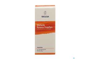 Sie sehen eine Packung Amara Tropfen Weleda 50ml, Produktbild: 01 Amara Tropfen Weleda 50ml, A-Nr.: 0502256 - 01