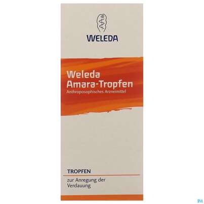Sie sehen eine Packung Amara Tropfen Weleda 50ml, Produktbild: 02 Amara Tropfen Weleda 50ml, A-Nr.: 0502256 - 02