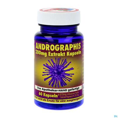 Andrographis Kapseln Extrakt 200mg -apo Drei- Faltigkeit 60st, A-Nr.: 4392818 - 02
