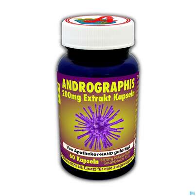 Andrographis Kapseln Extrakt 200mg -apo Drei- Faltigkeit 60st, A-Nr.: 4392818 - 03