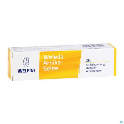 Sie sehen eine Packung Arnica Gel Weleda 25g, Produktbild: 02 Arnica Gel Weleda 25g, A-Nr.: 3446340 - 02