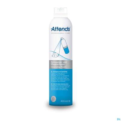 Sie sehen eine Packung Attends/care Pflege Schaum 400ml, Produktbild: 01 Attends/care Pflege Schaum 400ml, A-Nr.: 2067296 - 01