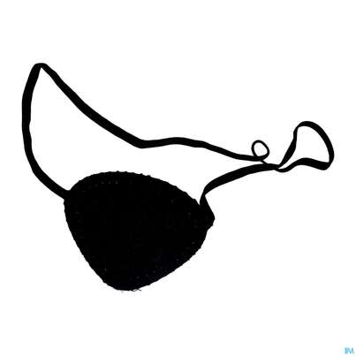 Sie sehen eine Packung Augenklappen -healthcare24 +gummiband Schwarz 1st, Produktbild: 01 Augenklappen -healthcare24 +gummiband Schwarz 1st, A-Nr.: 3591355 - 01