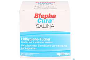 Sie sehen eine Packung Blephacura Salina Lidhygiene 20st, Produktbild: 01 Blephacura Salina Lidhygiene 20st, A-Nr.: 4605237 - 01