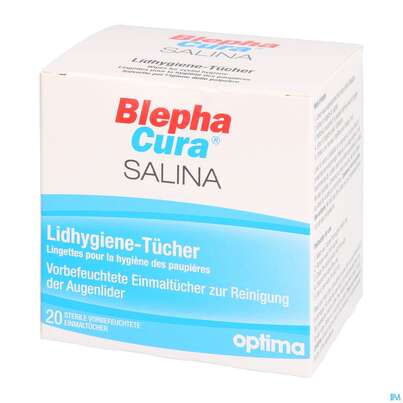Sie sehen eine Packung Blephacura Salina Lidhygiene 20st, Produktbild: 02 Blephacura Salina Lidhygiene 20st, A-Nr.: 4605237 - 02
