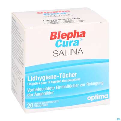 Sie sehen eine Packung Blephacura Salina Lidhygiene 20st, Produktbild: 03 Blephacura Salina Lidhygiene 20st, A-Nr.: 4605237 - 03