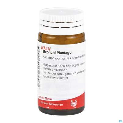 Sie sehen eine Packung Bronchi Plantago Comp Wala Globuli 20g, Produktbild: 03 Bronchi Plantago Comp Wala Globuli 20g, A-Nr.: 2053182 - 03