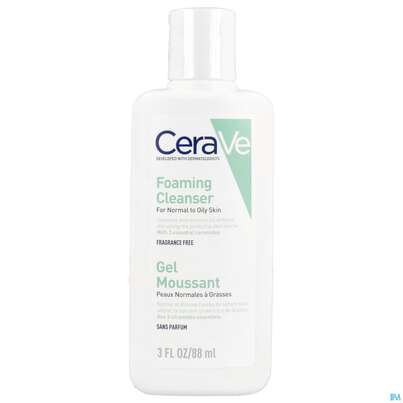 Sie sehen eine Packung Cerave Schäumendes Reinigungsgel 88ml, Produktbild: 01 Cerave Schäumendes Reinigungsgel 88ml, A-Nr.: 4802044 - 01