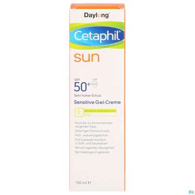 Sonnenprodukte Cetaphil Sun Daylong Sensitive/gel/creme Koerper Spf50+ 100ml, A-Nr.: 5129709 - 01