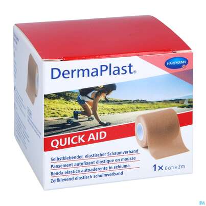 Sie sehen eine Packung Dermaplast Quickaid 2mx 6cm Hautfarben 1st, Produktbild: 02 Dermaplast Quickaid 2mx 6cm Hautfarben 1st, A-Nr.: 4938967 - 02