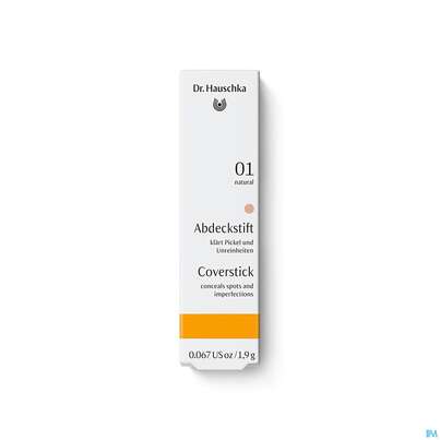 Sie sehen eine Packung Dr. Hauschka Abdeckstift 01 Natural 1,9g, Produktbild: 01 Dr. Hauschka Abdeckstift 01 Natural 1,9g, A-Nr.: 5175313 - 01