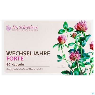 Sie sehen eine Packung Dr.schreibers Wechseljahre Forte 60st, Produktbild: 01 Dr.schreibers Wechseljahre Forte 60st, A-Nr.: 5090746 - 01
