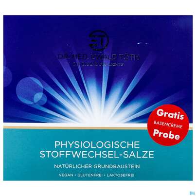 Sie sehen eine Packung Stoffwechsel Dr.toeth Salze Physiologisch 180st, Produktbild: 01 Stoffwechsel Dr.toeth Salze Physiologisch 180st, A-Nr.: 4062825 - 01