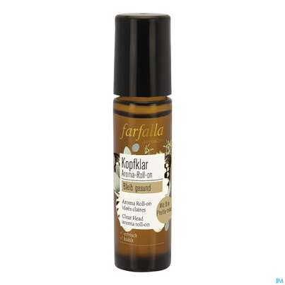 Sie sehen eine Packung Farfalla Aroma-roll-on Minze Kopfklar 10ml, Produktbild: 01 Farfalla Aroma-roll-on Minze Kopfklar 10ml, A-Nr.: 4908015 - 01