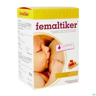 Sie sehen eine Packung Femaltiker Pulver 6,5g 12st, Produktbild: 02 Femaltiker Pulver 6,5g 12st, A-Nr.: 5379168 - 02