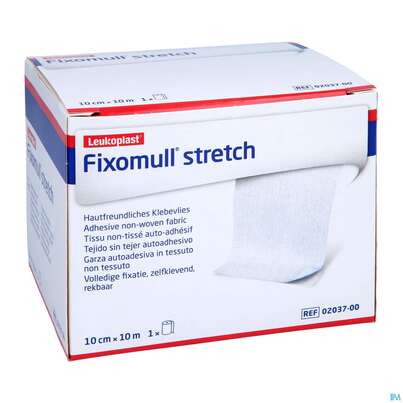 Sie sehen eine Packung Fixierbinden Fixomull/stretch/leukopl. Fixierverband 10mx10cm 7999202 1st, Produktbild: 03 Fixierbinden Fixomull/stretch/leukopl. Fixierverband 10mx10cm 7999202 1st, A-Nr.: 4746759 - 03