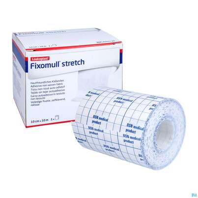 Sie sehen eine Packung Fixierbinden Fixomull/stretch/leukopl. Fixierverband 10mx10cm 7999202 1st, Produktbild: 05 Fixierbinden Fixomull/stretch/leukopl. Fixierverband 10mx10cm 7999202 1st, A-Nr.: 4746759 - 05